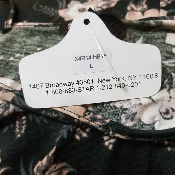 ANGIE Fit & Flare Floral Print DressBlack - Picture 6 of 8